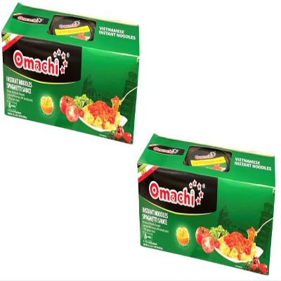 Asia Style Instant Noodles (2 CASE SET, OMACHI SPAGHETTI STYLE NOODLES)
