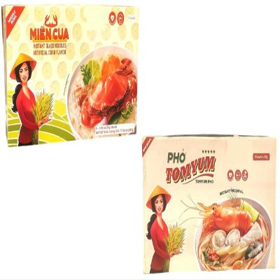 Asia Style Instant Noodles (COMBO, INSTANT CLEAR NOODLES CRAB FLAVOR)