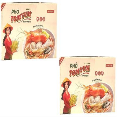Asia Style Instant Noodles (2 CASE SET, INSTANT PHO TOMYUM BOWL)