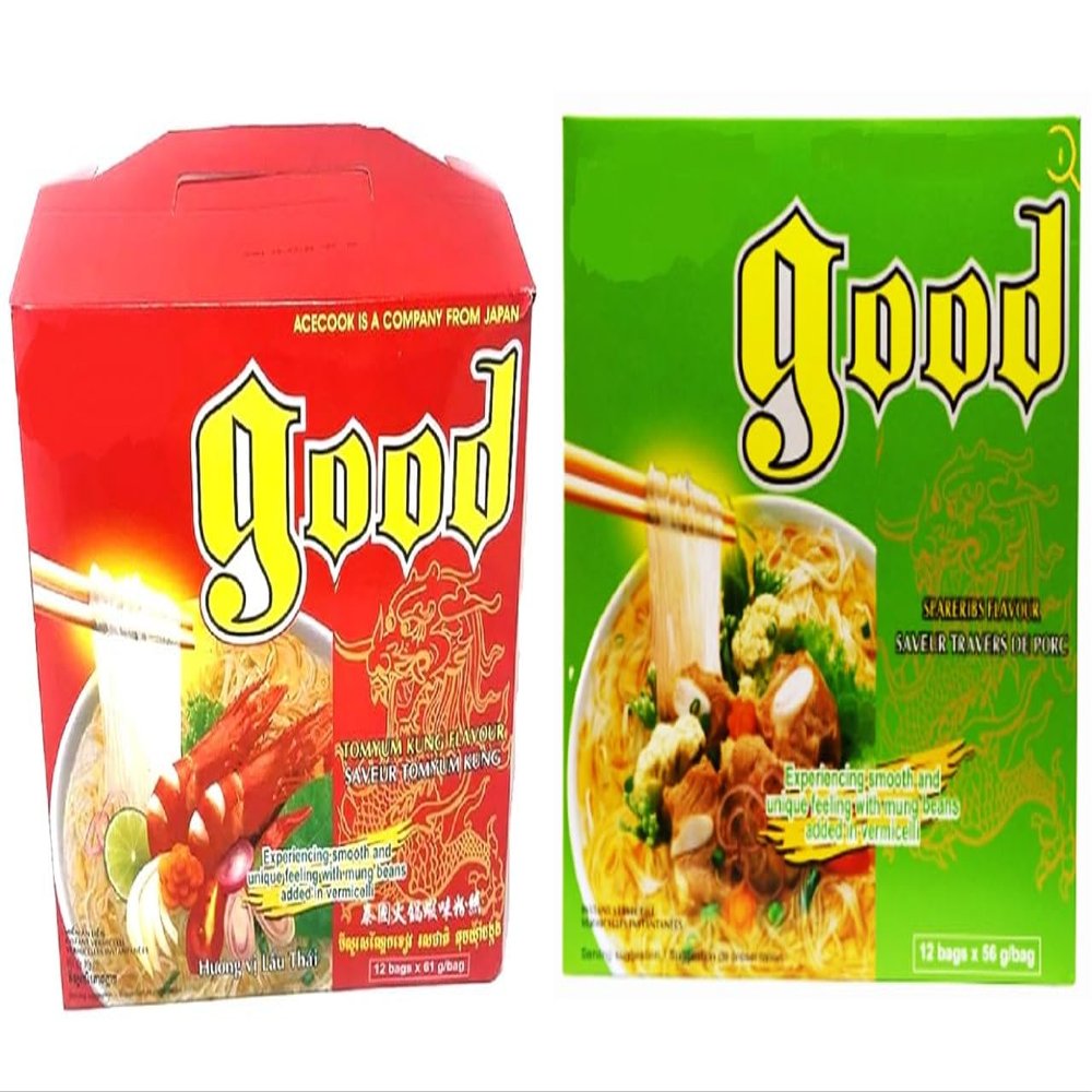 Asia Style Instant Noodles (COMBO, ACECOOK TOMYUM CLEAR NOODLES)