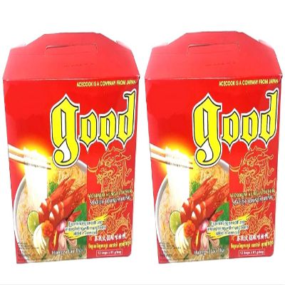 Asia Style Instant Noodles (2 CASE SET, ACECOOK TOMYUM CLEAR NOODLES)