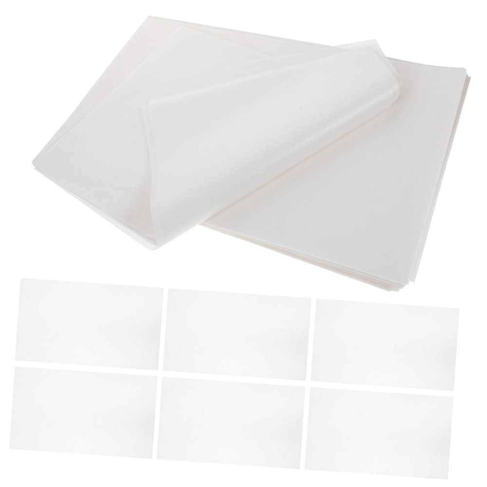 SOLUSTRE 500sheets Food Parchment Paper Lattice Kitchen Greaseproof Paper Butter for Baking Cooking for Oven Sandwich Wrapping