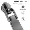 AKOOSY 10 Pcs Nylon Zipper Pull Tabs for Bags Double-Headed Zipper Sliders DIY Replacement for Backpacks Jackets and Luggage view 3