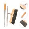LALADEFIEE Broom with Long Handle Durable Natural Bristle Broom for Household Cleaning Static Design Ergonomic Grip for Easy Use Hardwood Floors and Carpets view 3