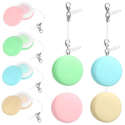Outanaya Macaron Screen Cleaner 8-Piece Set Portable Keychain Eyeglasses and Lens Cleaner Streak-Free Cleaning Cloth for Phones and Glasses