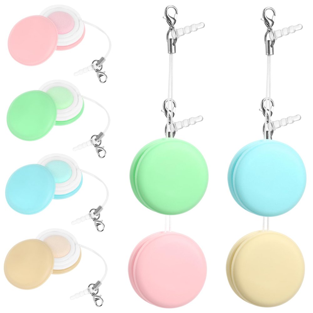 Outanaya Macaron Screen Cleaner 8-Piece Set Portable Keychain Eyeglasses and Lens Cleaner Streak-Free Cleaning Cloth for Phones and Glasses