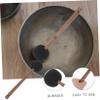 LIGIGWASH Handcrafted Tibetan Wool Felt Singing Bowl Mallet Premium Meditation Sound Bowl Striker for Yoga and Sound Healing Therapy view 2