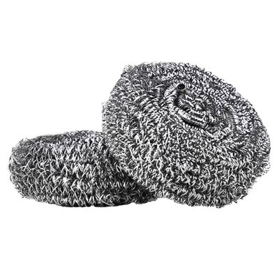 MUCKLILY 2pcs Stainless Steel Kitchen Cleaning Balls Spiral Scrubbers Dishwasher Safe Non-Slip for Dish Cleaning
