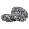 MUCKLILY 2pcs Stainless Steel Kitchen Cleaning Balls Spiral Scrubbers Dishwasher Safe Non-Slip for Dish Cleaning view 1