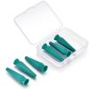 [6-Pack] Vented Scleral Lens Inserter Green Contact Lens Applicator for Hard/RGP/Scleral Lenses & Prosthetic Eyes Hygienic, Easy Insertion Travel Case Included BPA-Free view 1