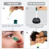 [6-Pack] Vented Scleral Lens Inserter Green Contact Lens Applicator for Hard/RGP/Scleral Lenses & Prosthetic Eyes Hygienic, Easy Insertion Travel Case Included BPA-Free view 3