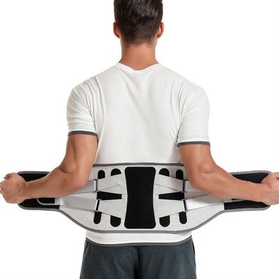 Lumbar Support Belt Lower Back Brace Disc Herniation Orthopedic Waist Support Brace Lumbar Decompression Belt with Large Area Aluminum for Lower Back Pain Relief, Sciatica