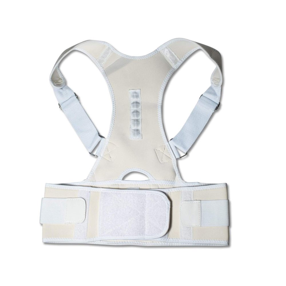 Male Female Adjustable Magnetic Corrector Corset Back Brace Back Belt Lumbar Support Straight Corrector S-4XL
