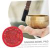 Toddmomy Buddha Sound Bowl Rounded Pad Buddhist Meditation Bowl Mat Religious Singing Accessory view 3