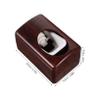 VINTORKY Wall Mounted Automatic Toothpaste Dispenser with Elegant Wood Grain Finish Dustproof Toothpaste Squeezer for Effortless Operation Bathroom Sticky Toothpaste Dispenser view 2