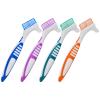 LALADEFIEE 4pcs Denture Cleaning Brush Double-Sided Soft Bristles Toothbrush for False Teeth Daily Use view 1