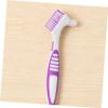 LALADEFIEE 4pcs Denture Cleaning Brush Double-Sided Soft Bristles Toothbrush for False Teeth Daily Use view 3