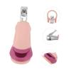 GALPADA Nail Care Kit Portable Pink Grooming Set for Newborns Safe Nail Clippers Scissors and Tweezers for Manicure and Care view 3