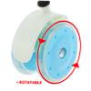 Alipis 4pcs Full Rotation Caster Wheels Easy Detachable for Stroller Walker Car Noise Reduction Sturdy Durability view 3