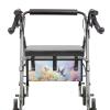 LVEWYB Hummingbird Walker Accessories Rollator Bag Under Seat,Purple Walkers Basket for Folding Walker with Big Capacity,Hands-Free Storage Basket for Senior view 3