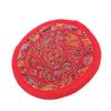 Handcrafted Nepalese Embroidery Sound Bowl Cushion Mat Small Rounded Buddhist Ritual Pad for Meditation and Yoga Sound Bowl Mat Prop view 1