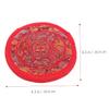 Handcrafted Nepalese Embroidery Sound Bowl Cushion Mat Small Rounded Buddhist Ritual Pad for Meditation and Yoga Sound Bowl Mat Prop view 3