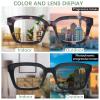ZONLON Progressive Multifocus Reading Glasses for Women Blue Light Blocking, Photochromic Multifocal Reading Sunglasses (2 Mix C1, 3.5) view 4