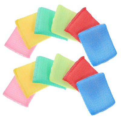 OSOLADY 12Pcs Kitchen Sponges for Washing Dishes Non Scratch Cleaning Scrub Sponges Soft and Scrubbers for Utensils and Hard Surfaces Color for Daily Dishwashing