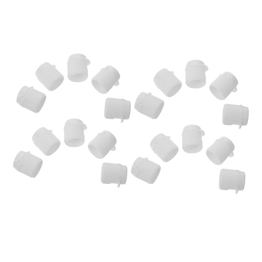 VOSAREA 20pcs Plastic Toothpaste Caps Self Closing No Mess Flip Lid Travel Toothpaste Tube Topper