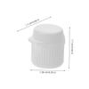 VOSAREA 20pcs Plastic Toothpaste Caps Self Closing No Mess Flip Lid Travel Toothpaste Tube Topper view 2