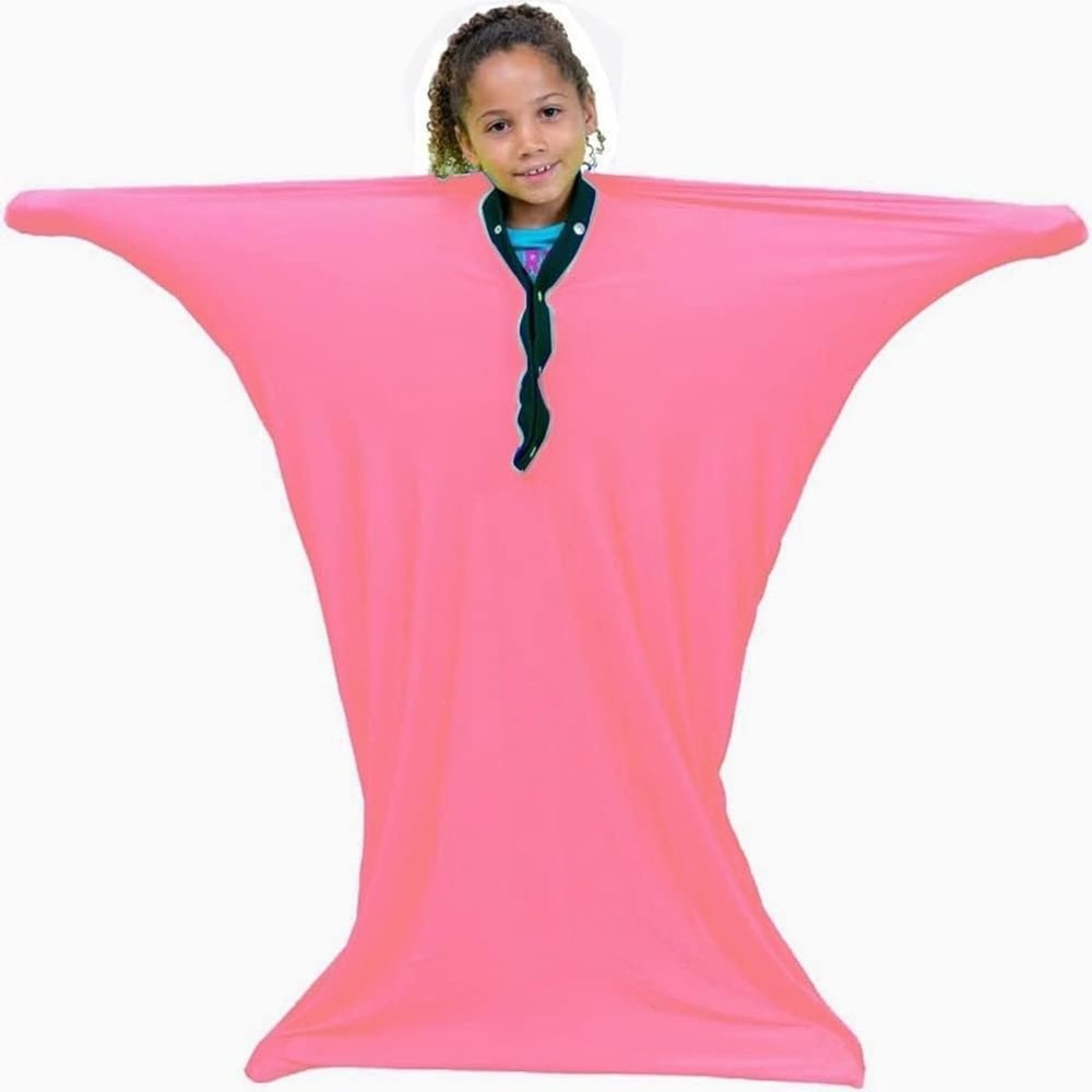 KANGXYSQ Dynamic Sensory Sock Sensory Body Sock for Adults Sensory Sack with Light Breathable Polyester(Pink,X-Large/XL)