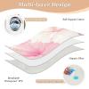 Cartoon Cross Watercolor Peach Bed Underpads Water Resistant Diaper Changing Pad Anti-Lip Pee Mats for Baby Boys Girls , 52" L x 34" W para colchones orines view 3