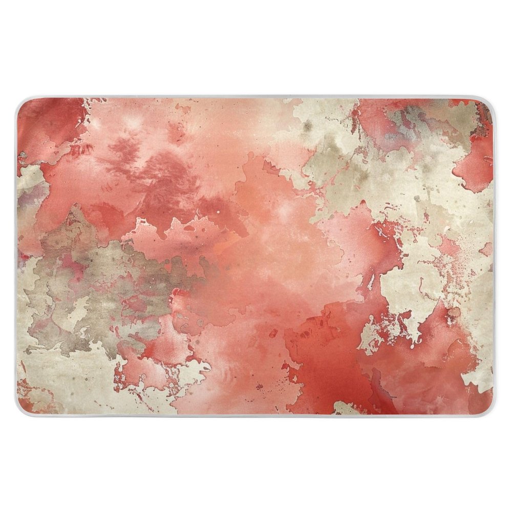 Texture Tie-dye Rosy Beige Toddler Mattress Pads Water Resistant Pads for Bed Leakproof Quick Drying Pee Mats for Baby Boys Girls , 52" L x 34" W absorbentes para