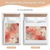 Texture Tie-dye Rosy Beige Toddler Mattress Pads Water Resistant Pads for Bed Leakproof Quick Drying Pee Mats for Baby Boys Girls , 52" L x 34" W absorbentes para view 4