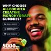 Creatine Monohydrate Gummies, NSF Certified, 5g Dose for Men & Women to Support Muscle, Strength, Recovery, Cognitive Health & Memory, Apple Flavor, 135 Gummies view 2