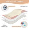Architectural Design Orchid Blush Peach Cream Diaper Mats Waterproof Washable Sheet Cover Underpads Skin-Friendly Bed Liners for Children Adults Pets , 52" L x 34" W Manta impermeable para view 3