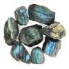1.1lb Bulk Raw Labradorite Rough Crystal-Natural Labradorite Raw Stones Crystal for Tumbling, Cabbing, Fountain Rocks, Decoration, Polishing, Wire Wrapping, Wicca & Reiki Crystal Healing view 1