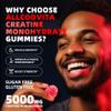 Allcoovita NSF Certified Creatine Gummy 5g - Creatine Monohydrate Gummies for Men & Women. Boost Focus,Strength, and Endurance, Anti-Melting Formula, Vegan, Gluten-Free, Non-GMO,(Strawberry 135 ct) view 2