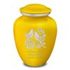 Geturns Embrace Adult Personalized Songbirds Cremation Urns for Human Ashes I Large Yellow Funeral Urn for Men and Women I 200 lbs view 1