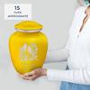 Geturns Embrace Adult Personalized Songbirds Cremation Urns for Human Ashes I Large Yellow Funeral Urn for Men and Women I 200 lbs view 4