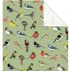 FYSUIMU 6 Sheets Bird Wrapping Paper - Not Roll - Vintage Green Birds Gift Wrap Paper Folded Flat for Birthday Baby Shower Party DIY Crafts Supplies, 27.6 x 39.4 Inch view 1