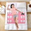 CEBUGI 34 x 52Washable Underpads Heavy Absorbency Waterproof Incontinence Bed Pads White Bows Pee Pads for Adults Kids and Baby view 2