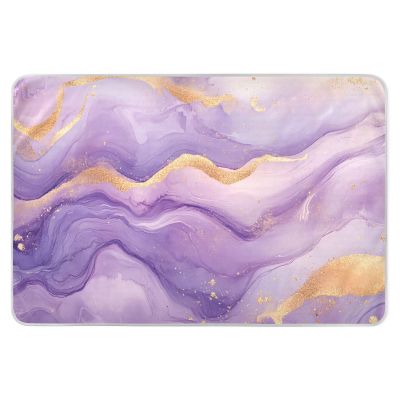 CEBUGI 34 x 52Washable Underpads Heavy Absorbency Waterproof Incontinence Bed Pads Lavender Marble Background Pee Pads for Adults Kids and Baby