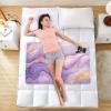 CEBUGI 34 x 52Washable Underpads Heavy Absorbency Waterproof Incontinence Bed Pads Lavender Marble Background Pee Pads for Adults Kids and Baby view 2