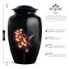 Remembrate Humming Bird Cremation Urns for Human Ashes Men and Women - Flowers Large Memorial Ash Urn for Remains - Small Cremains Urn for Husband - Funeral Gifts for Mom and Dad 10 Inch, 4 Keepsake view 3