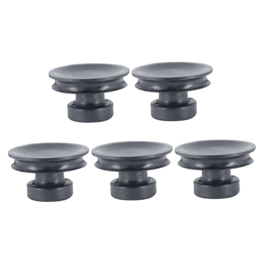 LOLIPPYY 5pcs Singing Bowl Handle Suction Lifter for Tibetan Bowls Black Handle Lifting Tool