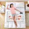CEBUGI 34 x 52Washable Underpads Heavy Absorbency Waterproof Incontinence Bed Pads Cartoon Snowman Pee Pads for Adults Kids and Baby view 2