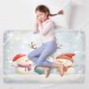 CEBUGI 34 x 52Washable Underpads Heavy Absorbency Waterproof Incontinence Bed Pads Cartoon Snowman Pee Pads for Adults Kids and Baby view 3