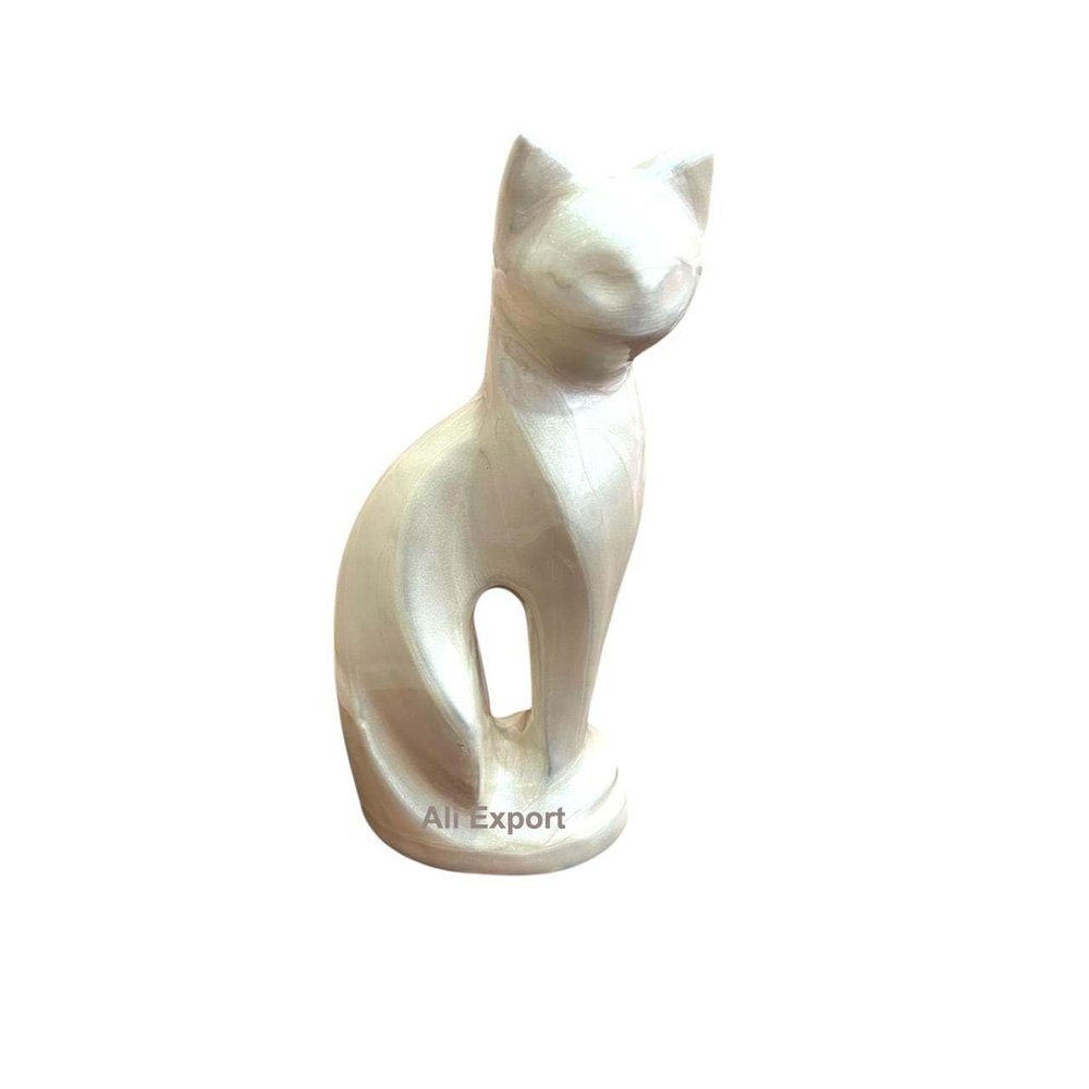 Cat Kitten Shape Cremation urn | Memorial Funeral Burial Full-Size urn for Ashes| Size - 9 inches.