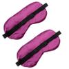 2 PCS Purple Satin Sleep Masks, Adjustable Silk Eye Mask for Sleeping, Eye Sleep Shade Cover, Blind Folds Soft Breathable Blindfold for Play Party Games Airplane Travel Essentials Cover Gifts view 3